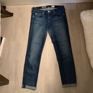 AG The Stilt Crop Cigarette Jean 27 R Denim Jeans